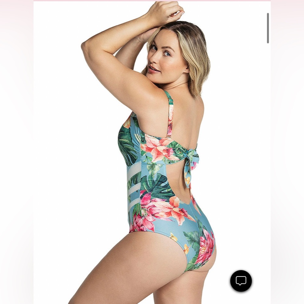 NEW😍Leonisa Slimming One Piece
Swimsuit with Tulle Cutouts - Picture 2 of 9
